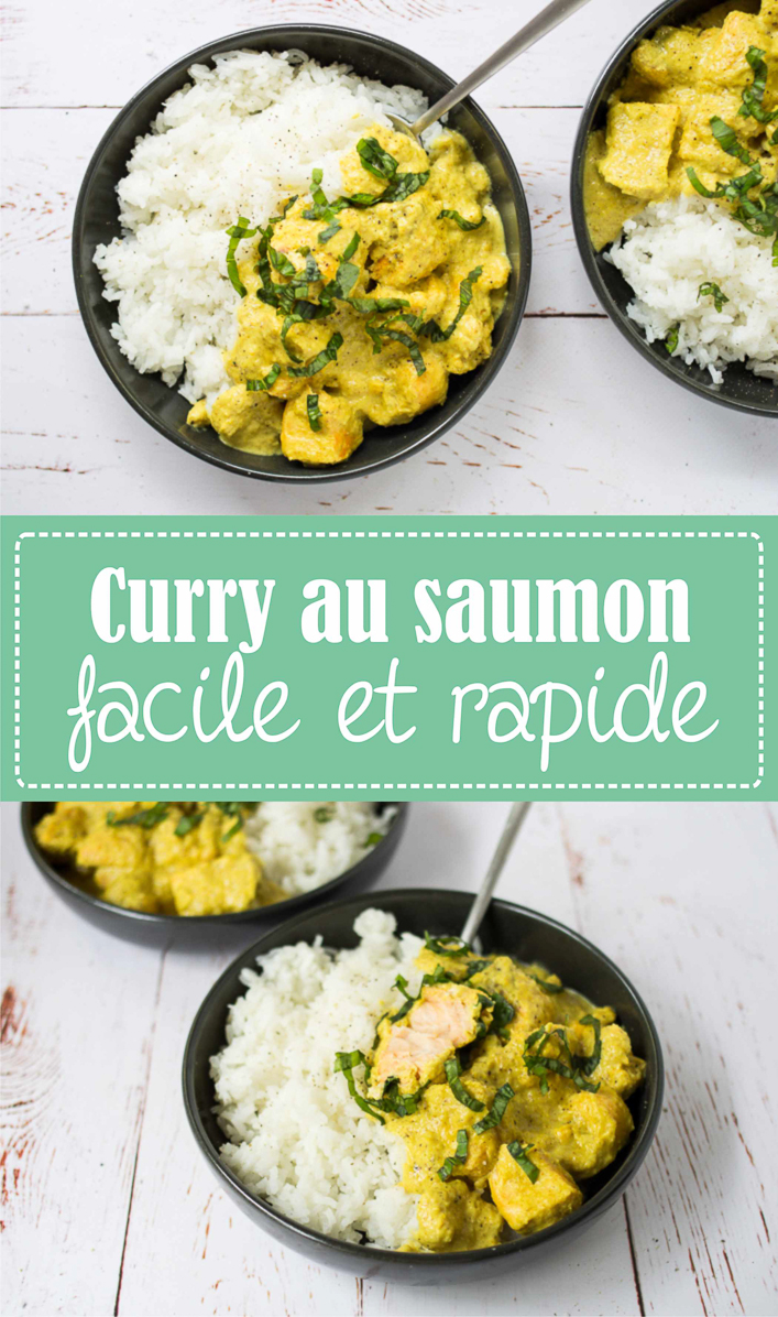 Curry au saumon, recette facile et rapide sur la Godiche / www.lagodiche.fr