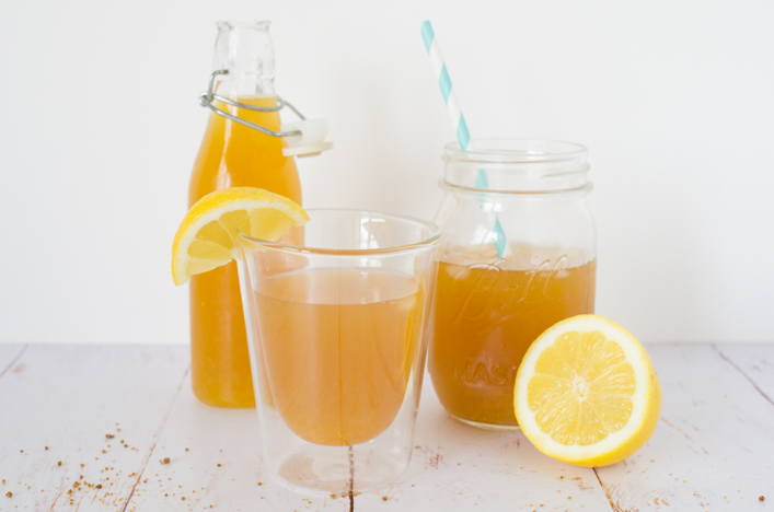 Limonade libanaise au citron et fleur d'oranger boisson rafraichissante pour l'été